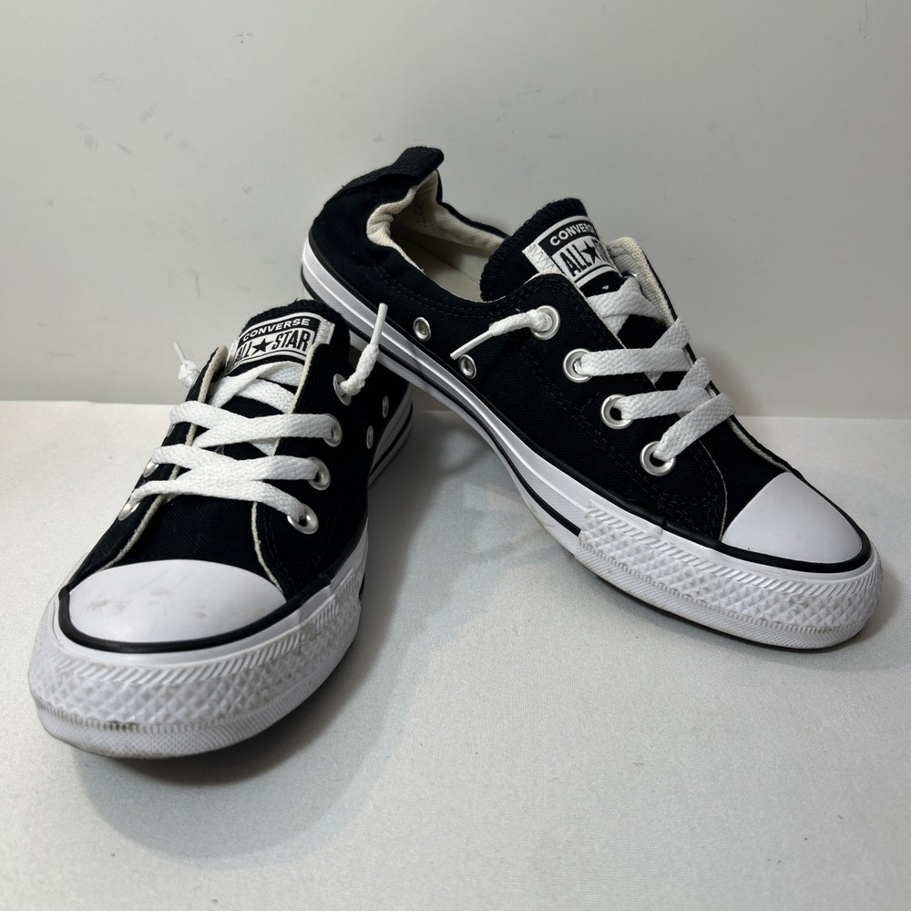 Converse Chuck Taylor All Star Shoreline Slip On Black Women Size 8 Classic Punk